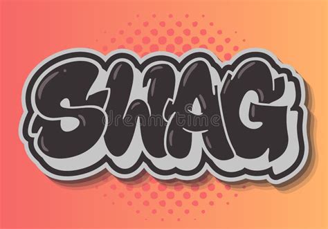 The Word Swag In Graffiti Coloring Pages