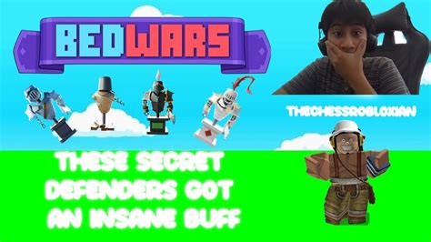 These Secret Defenders Got An Insane Buff Roblox Bedwars Youtube