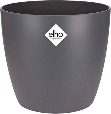 Elho Brussels Rond Pot De Fleurs Anthracite Int Rieur