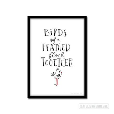 Birds Of A Feather Flock Together Poster