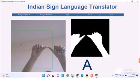 GitHub SayaliMujumdar Real Time Indian Sign Language Translator