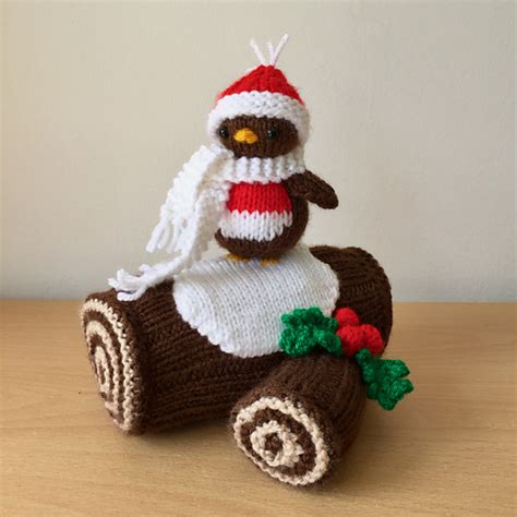 Ravelry: Yule Log Decoration pattern by Amanda Berry