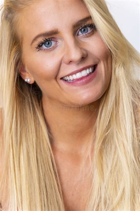 Gorgeous Blonde Model Enjoying A Day At Home Before Work Stock Photo Image Of Living
