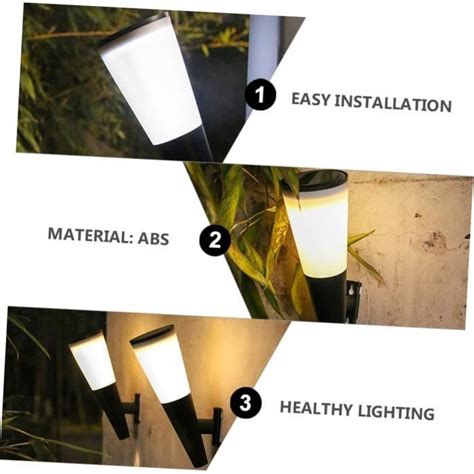 Applique Murale Solaire Lampes Solaires Jardin Solar Lights Outdoor Mur