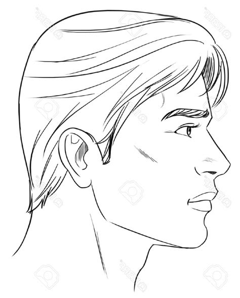 Side Profile Face Sketch At Explore Collection Of