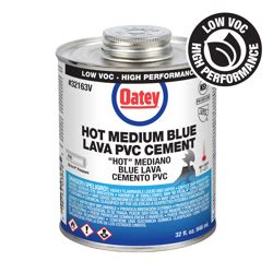 Oatey Hot Medium Blue Lava PVC Cement Oatey