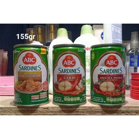 Jual Abc Sardines Kaleng Gr Sarden Shopee Indonesia