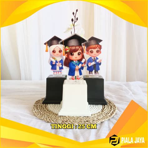 Jual Cod Piala Akrilik Wisuda Model Baru Tatakan Plastik Piala