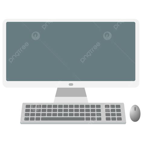 Mouse Pc Vector Design Images Computer White With Mouse Personal Pc