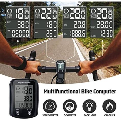 Bicycle Luminous Stopwatch Road Mountain Bike Touch Screen Speedometer