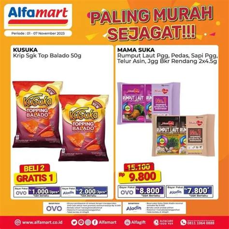 Promo Alfamart Paling Murah Sejagat Periode November Ada Beli