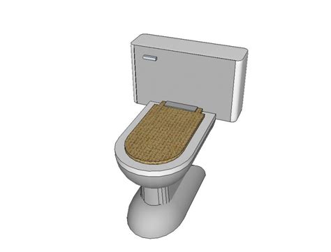 3d Model Of Water Closet Detail Sanitary Block Layout Sketch Up File