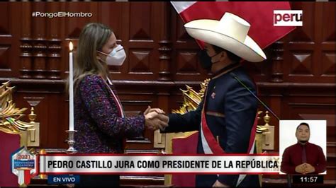 Pedro Castillo Is Sworn In As President Of Peru And Takes Office