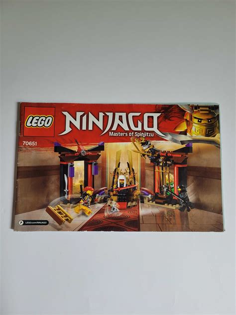 Kompletny zestaw Lego Ninjago 70651 Starcie w sali tronowej Kraków Nowa