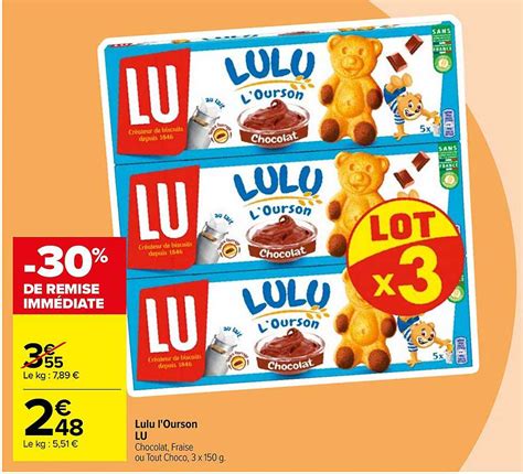 Promo Lulu L Ourson Lu Chez Carrefour Icatalogue Fr