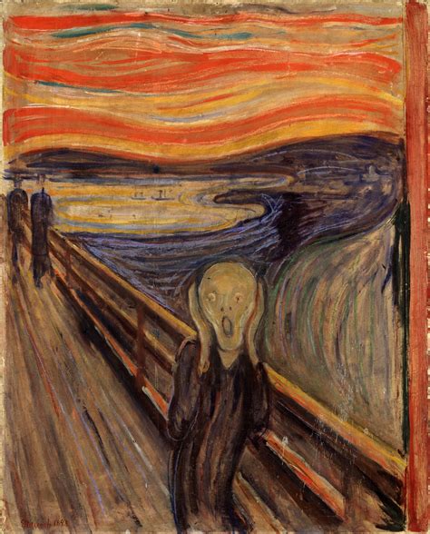 Image: The Scream by Edvard Munch, 1893 - Nasjonalgalleriet