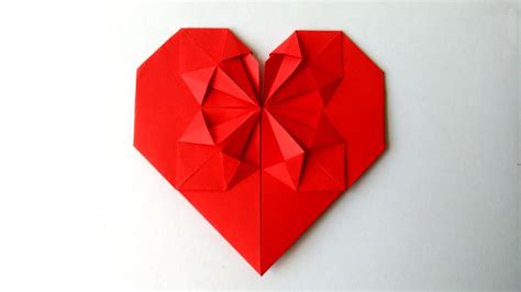 Coraz N De Papel Origami Origami Heart Youtube