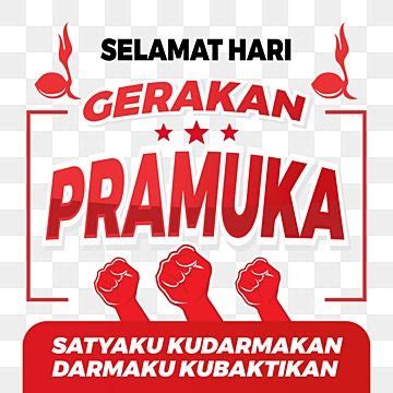 Scout Hari Pramuka Vector Hd PNG Images Greeting Of Selamat Hari