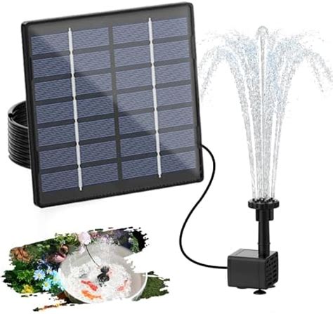 AISITIN Solar Springbrunnen 2024 Upgrade DIY Solarbrunnen