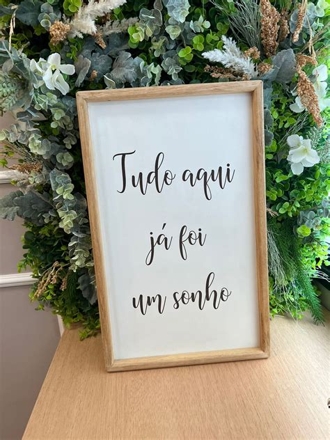 Quadro Tudo Aqui já foi um Sonho Glin Decor