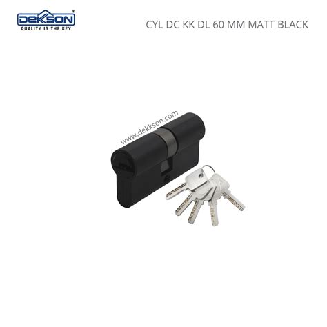 Cylinder Cyl Dc Kk Dl 60mm Matt Black Dekkson Door Handle And Closer Floor Hinges Glass