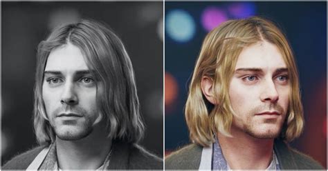 A Realistic 3d Portrait Of Kurt Cobain