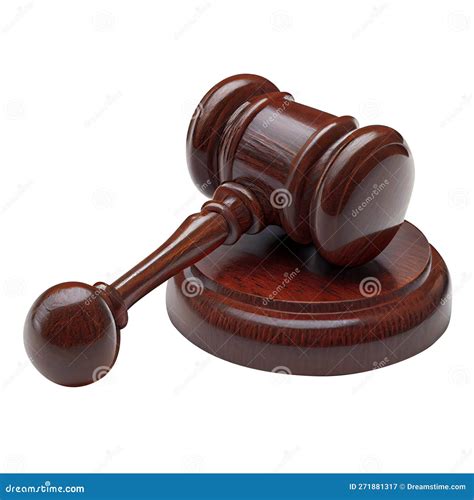 Judge Gavel Isolated 3d Render Concept Law Judgment Legal System