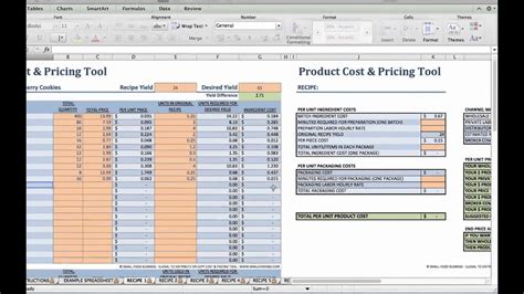 Food Product Cost And Pricing Tutorial Youtube