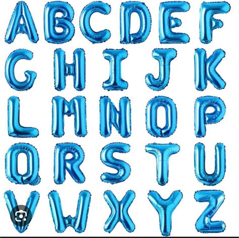 14 Inch Blue Letter Balloons Partyjoks