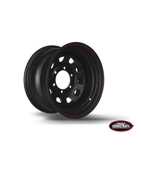 Cerchio 15x8 ET 30 Daytona Nero Per Isuzu