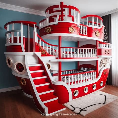 Sail Into Dreams Pirate Ship Shaped Bunk Bed For Adventurous Kids