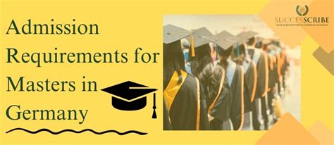 Admission Requirements For Masters In Germany In 2025