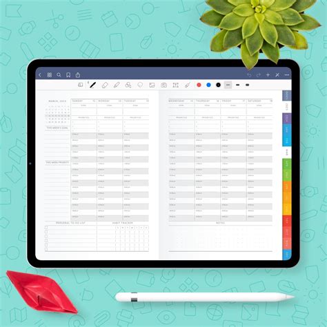 Best Weekly Digital Planners For Ipad Android Goodnotes Notability