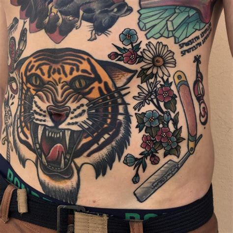 Gorgeous Stomach Tattoos Designs Meanings