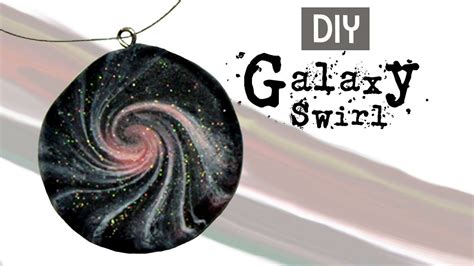 DIY Polymer Clay Galaxy Swirl Technique Polymer Clay Jewelry