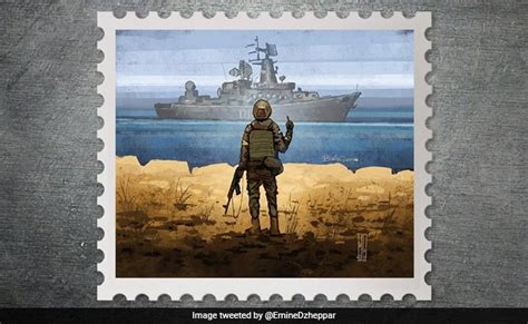 Russian Warship Go F Yourself Ukraine Unveils New Postage Stamp