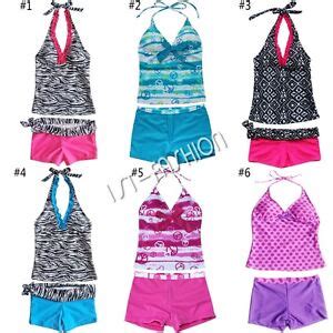 Mädchen Bademode Tankini Bikini Set Badeanzug Schwimmanzug 128 140 152 164 176 eBay