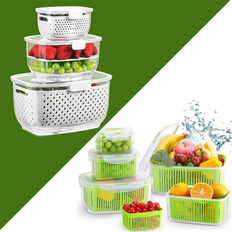 Amazon LUXEAR Fresh Produce Vegetable Fruit Storage Containers 3