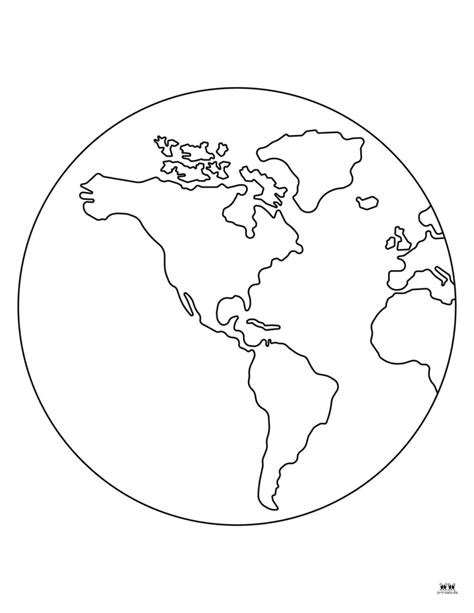 World Globe Coloring Pages