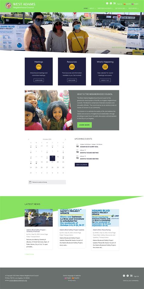 West Adams Neighborhood Council - UmeWorks