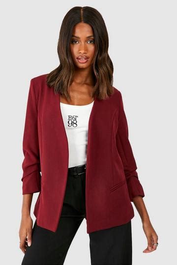 Red Blazers Boohoo Uk