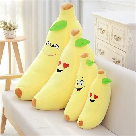 45cm Kids Soft Stuffed Toys Banana Plush Toys Cute Stuffed Pillow Baby