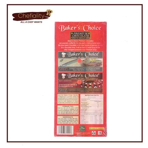 Baker S Choice Chocolate Dark Gm