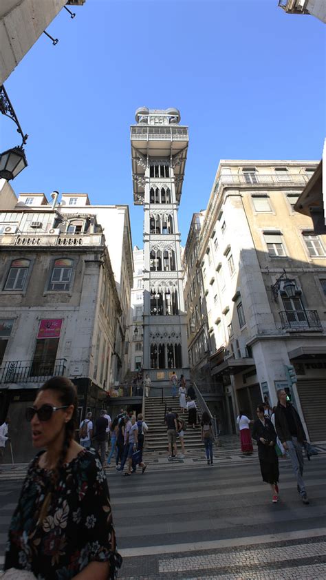 Panorama Ascenseur De Santa Justa Lisbonne Portuga Flickr