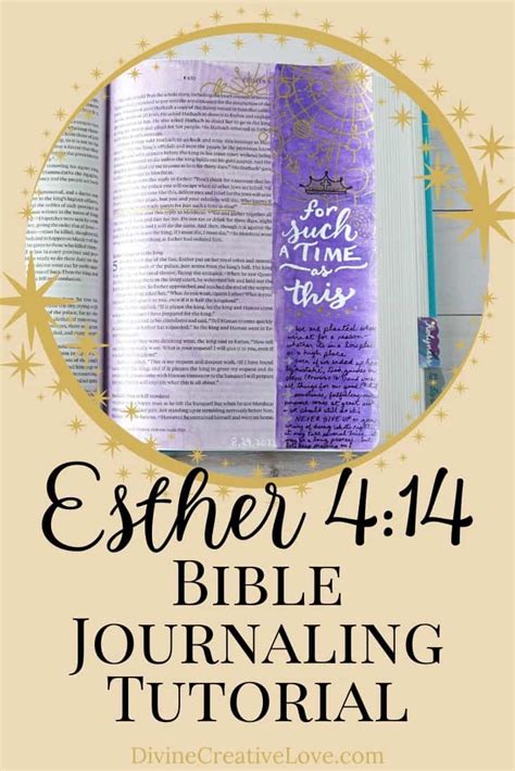 Esther Bible Journaling Tutorial Divine Creative Love