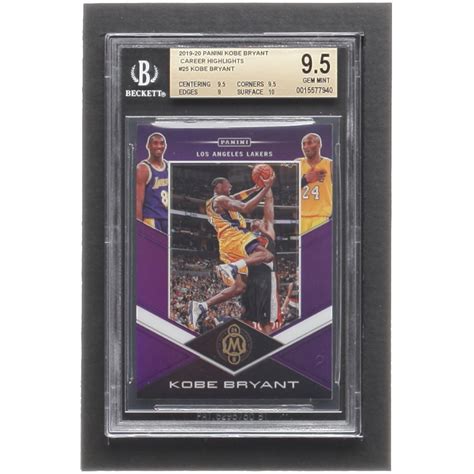 Kobe Bryant 2019 20 Panini Kobe Bryant Career Highlights 25 11 24