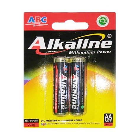 Baterai Abc Battery Alkaline Aa Batre A2 Isi 2 Shopee Indonesia