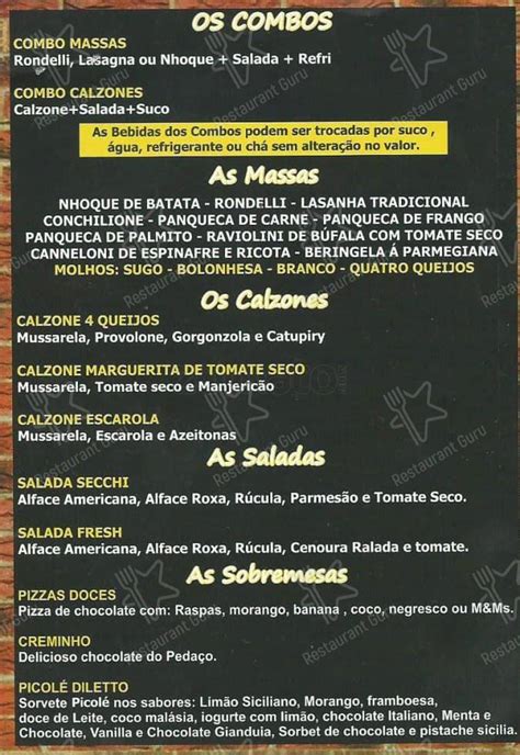 Menu Em O Peda O Da Pizza Pinheiros Pizzaria S O Paulo R Dos Pinheiros