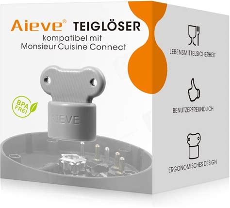 Amazon De Aieve Teigblume Teigl Ser Kompatibel Mit Monsieur Cuisine