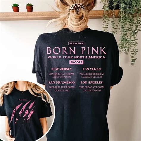 Blackpink World Tour Born Pink North America Encore Photo T Shirt